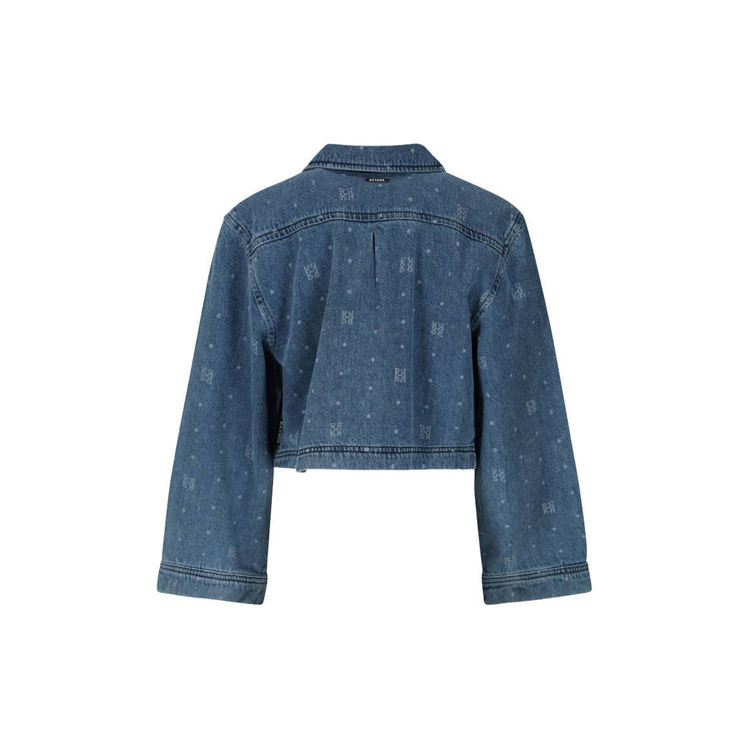 Retour Jeans spijkerjas met print mediumblauw