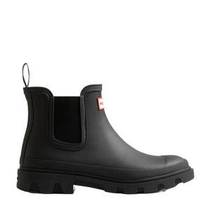 Downpour chelsea regenlaarzen met logo - zwart