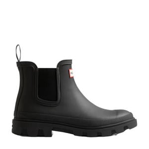 Downpour chelsea regenlaarzen met logo - zwart