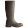 Hunter Downpour tall regenlaarzen met profielzool en logo - bruin