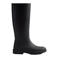 Hunter Downpour tall regenlaarzen met profielzool en logo - zwart