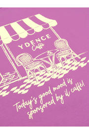 thumbnail: Ydence T-shirt met backprint paars