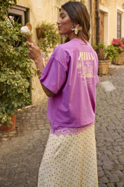 thumbnail: Ydence T-shirt met backprint paars