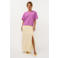 Ydence T-shirt met backprint paars