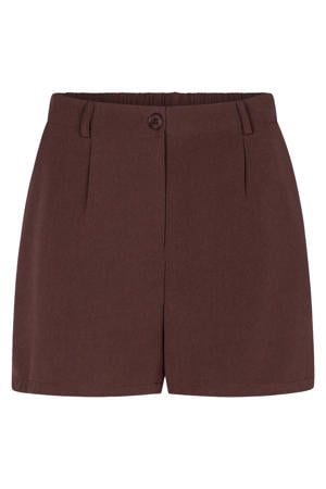 regular waist casual short donkerbruin