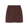 Ydence regular waist casual short donkerbruin