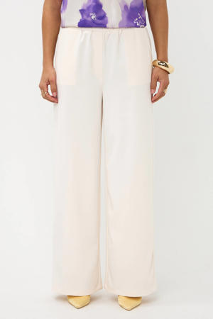 high waist broek ecru