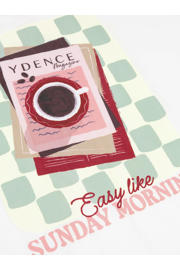 thumbnail: Ydence T-shirt met backprint wit