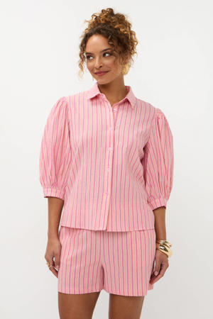 gestreepte blouse roze