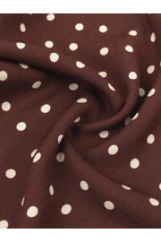 thumbnail: Ydence maxi rok met stippen donkerbruin