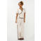 Ydence straight regular waist broek ecru