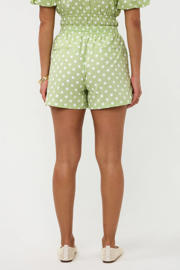 thumbnail: Ydence regular high waist casual short met stippen lichtgroen