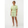 Ydence regular high waist casual short met stippen lichtgroen
