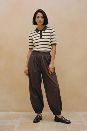 balloon broek - donkerbruin