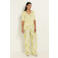 Claudia Sträter wide leg casual broek limegroen
