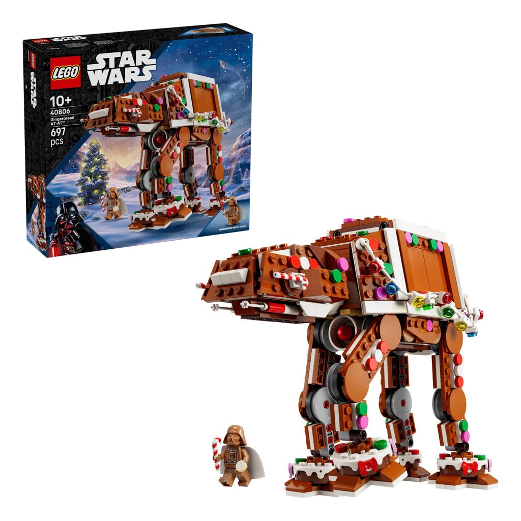 LEGO Seasons and Occasions Star Wars Peperkoek AT-AT Walker Kerst Bouwpakket voor Kinderen 40806