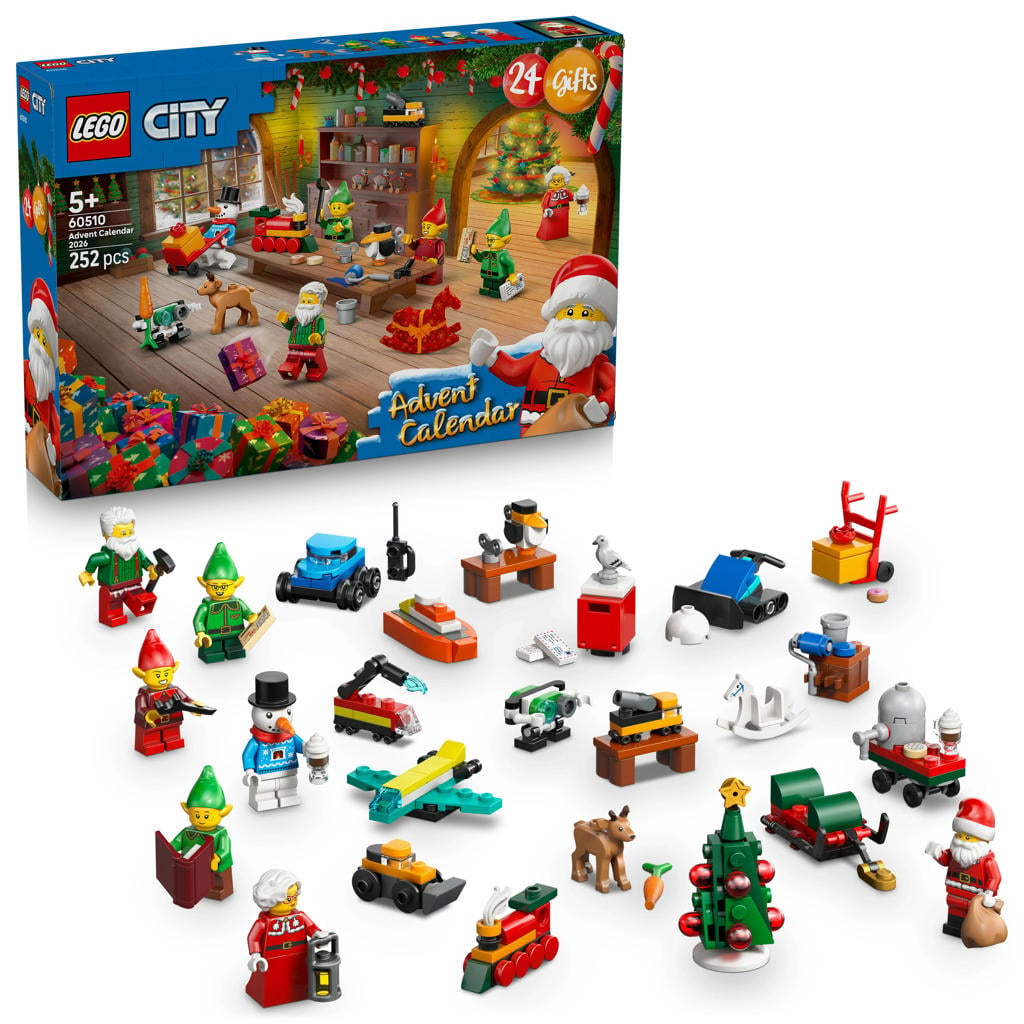 LEGO City Adventskalender 2026 Werkplaats van de Kerstman Speelgoed 60510