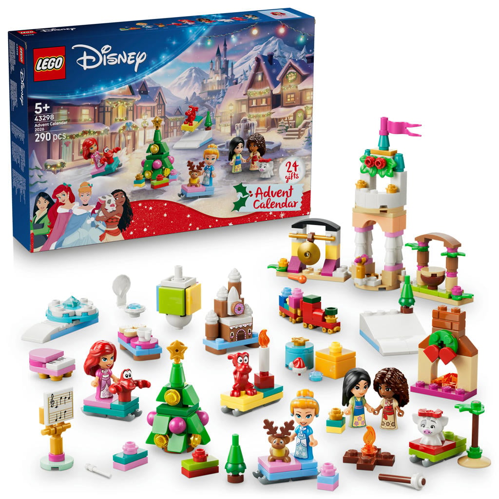 LEGO Disney Princess Adventskalender 2026 met Poppetjes 2026 43298