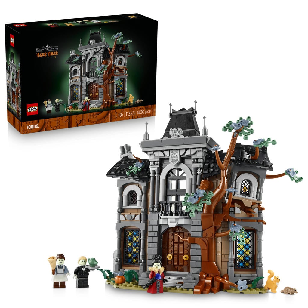 LEGO Icons Burgemeestershuis - Griezelig Landhuis Bouwpakket 11383