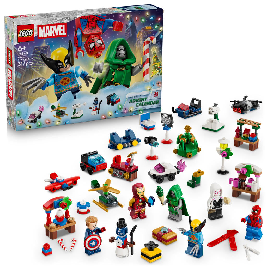 LEGO Marvel Adventskalender 2026 Superheld Speelgoed 76340