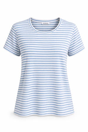gestreept T-shirt blauw