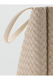 thumbnail: Mango gevlochten shopper beige
