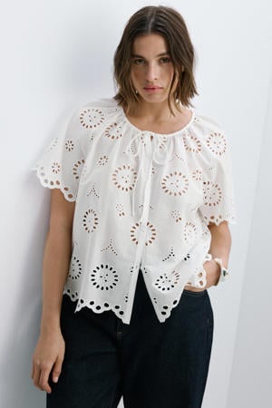 blouse broderie wit