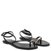 thumbnail: Mango leren sandalen zwart