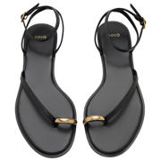 thumbnail: Mango leren sandalen zwart