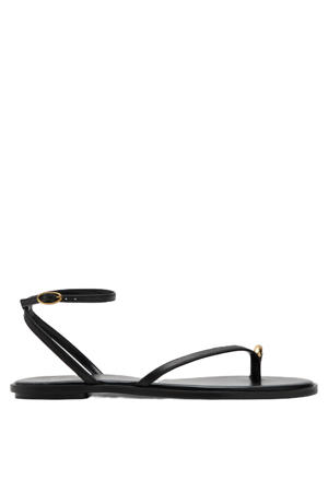 leren sandalen zwart