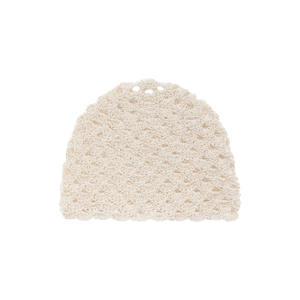crochet muts beige