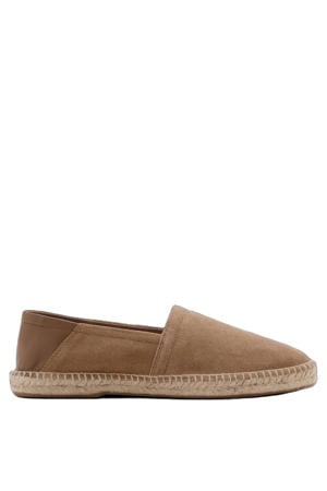 suède espadrilles - cognac