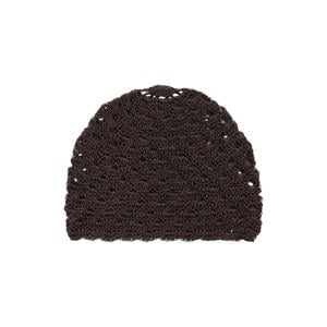 crochet muts donkerbruin