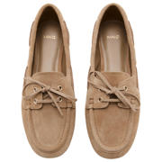 thumbnail: Mango suède bootschoenen lichtbruin