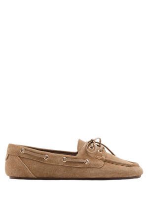 suède bootschoenen lichtbruin