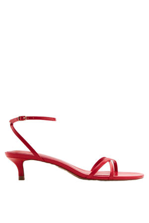imitatieleren sandalen rood