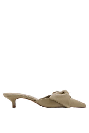 leren muiltjes beige