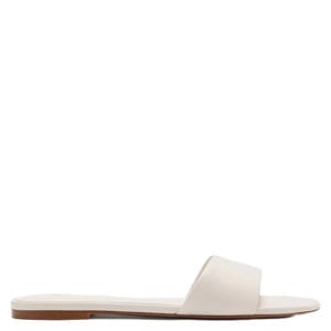 leren slippers ecru