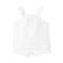 Mango Kids katoenen shortama met ruches - wit
