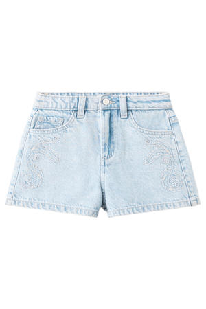 short light blue denim