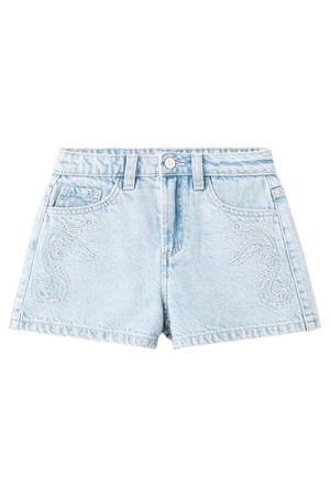 short light blue denim