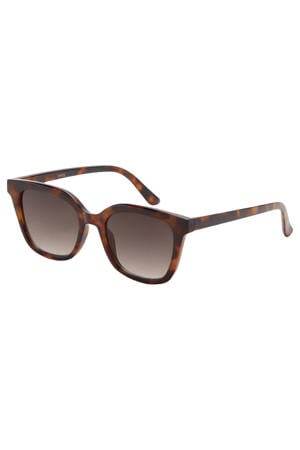 zonnebril met tortoise print bruin