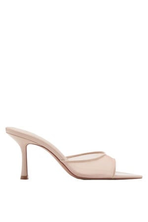 muiltjes met naaldhak beige