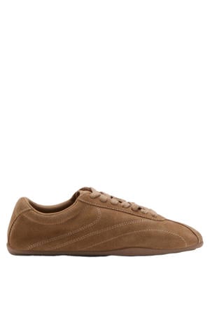 suède sneakers cognac