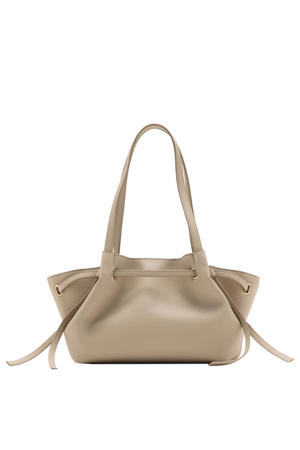 schoudertas beige
