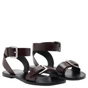 thumbnail: Mango leren sandalen donkerbruin