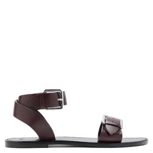 leren sandalen donkerbruin