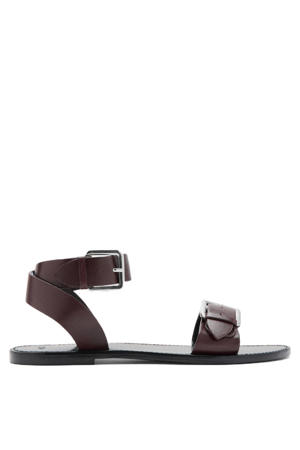leren sandalen donkerbruin