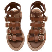 thumbnail: Mango leren sandalen - bruin