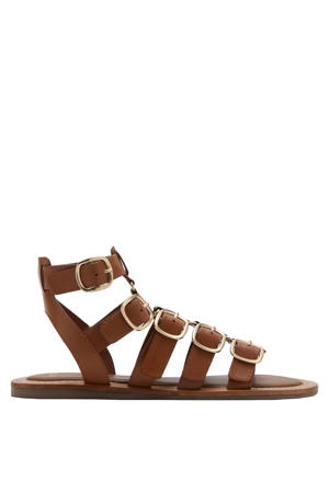 leren sandalen - bruin
